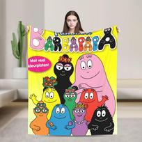 Barbapapa Barbamama Šeima Antklodė Kokybiška Super Minkšta Plona Antklodė Rudens Iškylai Miegamojo Patogus Patalynės Užtiesalas 30x40in yellow