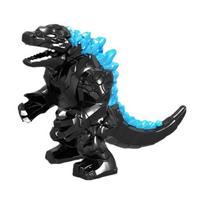 Godzilos filmo serija Didelis dinozauras Statybinis blokelis Monstrų karalius Mini animacijos veiksmo figūrėlės Modelis Žaislas Vaikų dovana black