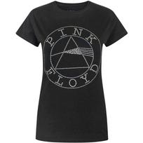 Pink Floyd Dark Side of The Moon Women's Diamante T-Shirt (M) Black XXXL įvairiaspalvis