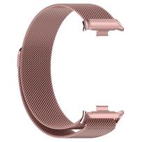Suderinamas laikrodžio dirželis Xiaomi 9Pro/8Pro, Redmi Watch 6/5 - Milanese magnetinis kilpos dirželis Xiaomi Band 8/9 Pro rožinės rožinės spalvos