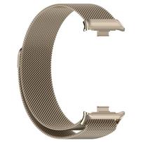Suderinamas laikrodžio dirželis Xiaomi 9Pro/8Pro, Redmi Watch 6/5 - Milanese magnetinis kilpos dirželis Xiaomi Band 8/9 Pro žvaigždžių šviesos spalva