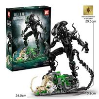 Ksenomorfas ir Plėšrūnai Žaislas Lego Konstruktoriai Ateivis prieš. Plėšrūno figūrėlė Jautja&Ateivio personažo modelio žaislai dovanoms No Box gray