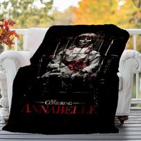 1 vnt. ANNABELLE CONJURING Lauko flanelės pledas Minkštas pliušinis dekoras iškyloms, stovyklavimui, miegamajam, žaidimų kambariui ar pietų pertraukai, puiki dovana 130x150cm white