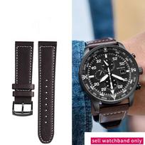 Originalios odos laikrodžio apyrankė Citizen Eco-Drive CA0695-17E Bm8471/Bm8478 serijoms, verslo odinė apyrankė 22mm 22mm gray