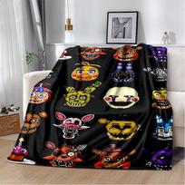 Siaubo žaidimas F-FNAF Freddy Filmas Flanelinis pledas Minkštas šiltas pledas miegamajam svetainei lovai kelionei stovyklavimui iškylai Dovana 75x90cm