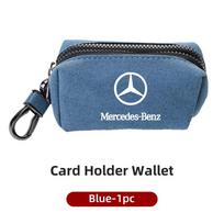 GLC GLB Raktų pakabukas Unisex Raktų dėklas Piniginės laikiklis Automobilio mažas raktų dėklas Raktų maišelis Mercedes Benz AMG A C E klasės C180 C200 C260 C3 gray