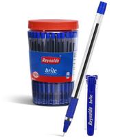 Reynolds Brite Ball Pen Blue Ink 0.7mm Tip Pack Of 1( 60 Ball Pen) Lightweight Smooth Writing Pens For School Office And Daily Use blue