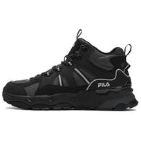 FILA Trek 1S Abrasion Resistant Height Increasing Mid top Chunky Sneakers Men's Black F12M442113FBF 43 black