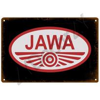 JAWA Plakatas garažui Metalinis ženklas Vintažinis sieninis plakatas Vintažinis Retro Kambarys Namai Pramoninis Kabantis Dekoravimas Menas Skardinis Ženklas Plokštė 20x30cm red