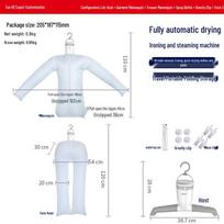 Nešiojamas 3-in-1 automatinis lyginimo, garinimo ir džiovinimo drabužių džiovintuvas white