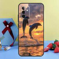 Vandenyno delfino dėklas, skirtas Samsung Galaxy A15 A17 A55 A35 A32 A52 A13 A33 A53 A14 A34 A54 A06 A16 A26 A36 A56 Samsung A34 5G