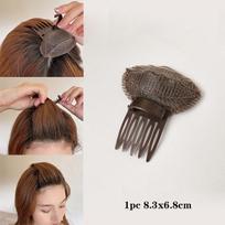 Natūrali pūkuota plaukų segtukas Plaukų suktukai Pagalvėlė Kempinė Miegui per naktį Daugkartinis Plaukų šaknų pūkuotas segtukas Moterims Merginoms Šukuosenų įrankiai gray