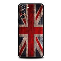 Anglijos JK Vėliavos Telefono dėklas Samsung Galaxy S26 Ultra S25 Plus S24 FE S23 S22 5G S21 S20 Dangtelis Juodas Minkštas Samsung S26Ultra gray