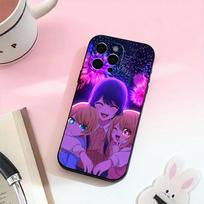 O-Oshi Anime no ko  Phone Case For iPhone 17,16,15,14,13,12,11 Plus,Pro Max,Soft Silicone Black Cover iPhone17promax