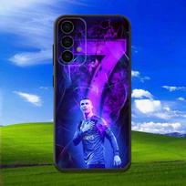 R-Ronaldo Šaunus CR7 telefono dėklas, skirtas Samsung Galaxy A13, A21s, A22, A31, A32, A52, A53, A71, A80, Minkštas juodas korpusas Samsung a715g