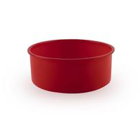 FAIS DU Apvalus silikoninis formelis Nonstick kepimo skarda Sluoksniuoto pyrago Moso Fondanto Cilindrinis formelis Konditerijos Kepimo įrankiai Virtuvės reikmenys 4 inch red