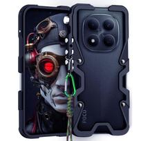 Skirta Xiaomi POCO M8 Pro Metalinis Bamperis Aliuminio Metalinis Rėmelis Dangtelis Atsparus Smūgiams Funda skirta POCO M8 M7 Pro Plus Dėklas Poco M7 Plus juoda