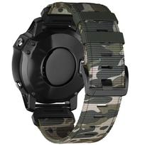Quickfit 26mm 22mm dirželis Garmin Forerunner 965 945 955 935 instinct 2X 2 45mm S70 S62 S60 Fenix 7 7X 6X Pro nailoniniai laikrodžio dirželiai QuickFit 22mm ruda