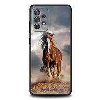 Gyvūnas Arklys Telefono dėklas Samsung Galaxy A55 A35 A17 A07 A15 A13 A25 A51 A71 A72 A73 A32 A52 A52S A41 5G Minkštas TPU Korpusas Capas Samsung A21s
