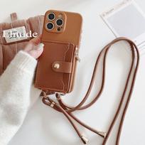 Piniginės dėklas Samsung Galaxy A56 A36 A26 A16 A06 A55 A35 A25 A15 A54 A34 A17 Krepšys Per petį Dirželis PU Oda Kortelės Dirželis Dangtelis Galaxy A56 brown