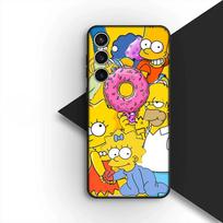 Tapetai S-Simpsons Bart telefono dėklas Minkštas dėklas Samsung Galaxy S22 S21 S20 FE Ultra Plus A07 A17 A15 A16 A25 A57 A37 Dėklas Galaxy A17