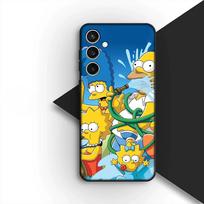 Tapetai S-Simpsons Bart telefono dėklas Minkštas dėklas Samsung Galaxy S22 S21 S20 FE Ultra Plus A07 A17 A15 A16 A25 A57 A37 Dėklas Galaxy S20 blue
