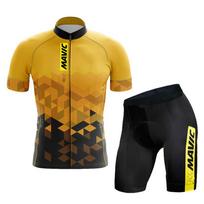 2026 Mavic Vyrų Komandos Apranga Kalnų Dviratininkų Drabužių Rinkinys Vasariniai Kvėpuojantys Važiavimo Drabužiai Mtb Čempiono Dviračių Apranga Asian size - M yellow
