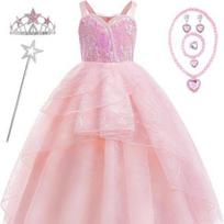 Helovino Magija Piktos Raganos Glindos Cosplay Suknelė - Princesės Stilius Mergaitėms white