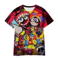 The Amazing Digital Circus T-shirts Anime Amazing Digital Circus Kids Cosplay 3D Printed Tshirt For Boys girls shirt 120 black