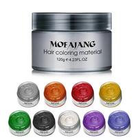 Mofajang 9 spalvų unisex plaukų dažymo vaško purvo dažas formavimo kremas „Pasidaryk pats“ dažymui auksas