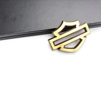 Harley Davidson 3D Metaliniai Aksesuarai Motociklo Lipdukai Emblema Logotipas Decals Šoninės Kėbulo Ženklelio Dekoracija Lipdukas Kuro Bakui 9.6X7.3X0.7cm