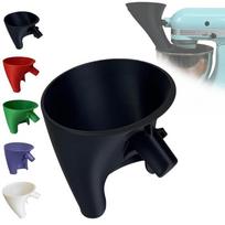 For KitchenAid Artisan KSM150 Flour Funnel Attachment - Plastic Powder Funnel with Easy-Pour Diameter for Tilt-Head Mixers black