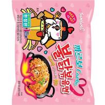 Samyang Carbo aštraus vištienos skonio ramen dideliame puodelyje / mažame puodelyje / maišelyje / Kfood, autentiškas korėjietiškas maistas Bag 130g x 4ea black