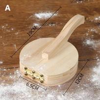 Wooden Pastry Dough Press Mold for Tortilla Dumplings DIY Baking Tools Kitchen Accessories Easy to Clean B beige