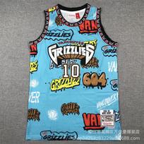 Amerikietiški marškinėliai Lakers Knicks Magic Specialūs retro stiliaus tendencija sportas ir laisvalaikis grafiti kamufliažas krepšinio marškinėliai vyrams XXL