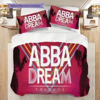 Abba Treasures Ikoniškas Muzikinis Paveldas Patalynė (1 * antklodės užvalkalas + 2 * pagalvės užvalkalai, be šerdies) 2D plokščias antklodės užvalkalas ir pagalvės užvalkalas Kalėdų gimtadienio dovana 135x200cm
