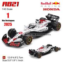 Bburago 1:43 F1  Red Bull Racing Rb21 Japan Station #1 Verstappen #22 Yuki Alloy Luxury Die Casting Car Model Toy Series