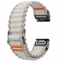 20 22 26 mm Quickfit bangos formos nailoninis laikrodžio dirželis, skirtas Garmin Fenix8 43/47/51 mm, patogus, kvėpuojantis dirželis, skirtas Garmin Fenix8 43/47/51 mm 26mm quick fit gray
