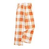 Women's Plaid Pajama Pants with Two Pockets for Sleepwear L oranžinė