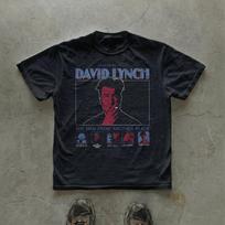 David Lynch graphic t-shirt, surreal cinema streetwear, vintage cult film tee, Y2K vaporwave style, unisex casual wear XL gray