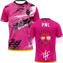 Vasaros maudymosi kostiumai Tailandas Maudymosi kostiumai PNL Marškinėliai Vaikams Suaugusiems Viršus Apvalia Kaklo iškirpte Laisvas Kvėpuojantis Unisex Sportiniai Marškinėliai 2XL pink