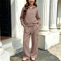 Boys Girls Hooded Sweatshirt and Tracksuit Set for Big Kids Casual Sports 140 kupranugaris