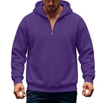Men's Casual Loose Fit Hoodie for Fall Winter Everyday Wear XXXL violetinė