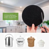 Aktyvuotos anglies filtras medvilnei komposto dėžėms, kraiko dėžėms ir šiukšliadėžėms 5MM Non-carbon black