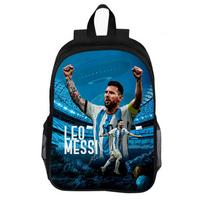M-Messi Mokyklinė kuprinė Futbolo Žvaigždė Kuprinė Vaikų Kuprinė Madinga Mokyklinė Kuprinė Futbolo Sporto Kuprinė Vaikų Dovana black