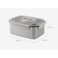 LocknLock kvėpuojantis kvadratinis nerūdijančio plieno kimchi laikymo indas 1 Container (5.3L)