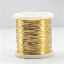 18K paauksuota varinė viela „pasidaryk pats“ papuošalams ir gėlių dekoravimui 0.6mm beige