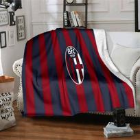 Bologna Crest Design Flannel Blanket, Soft Polyester, Modern Design, All-Season for Camping, Travel, Gifts for holidays or birthdays 100x150cm