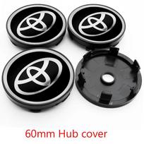 4 vnt. 56mm+60mm 57mm 62mm Automobilio ratlankio centrinis dangtelis Toyota TRD Rav4 Yaris prius avensis Corolla Camry Dangtelio lipduko priedai gray