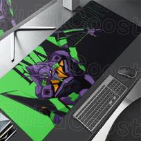 Didelis Kompiuterio Anime Pelės Kilimėlis Evangelion Nešiojamojo Kompiuterio Biuro Prailgintas Stalo Kilimėlis XXL E-Sporto Siūlės Kraštas Žaidėjo Klaviatūros Kilimėlis LOL CSGO 30cmx60cm(11.8x23.6inch)